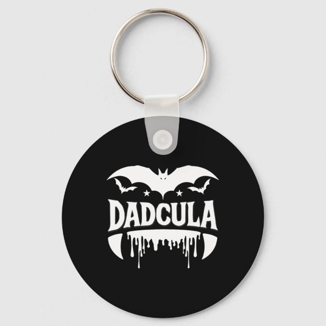 Dadcula Halloween Fladdermus Vampire Fangs Flowing Nyckelring (Framsida)