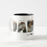 Dadda Photo Collage Mugg för Fars dag<br><div class="desc">Det här är ett DADDA-fotokollage mugg med 4 foton. Det här är perfektens gåva till pappa på far dag,  på hans födelsedag eller jul. Foton efter prostooleh / Freepik.</div>