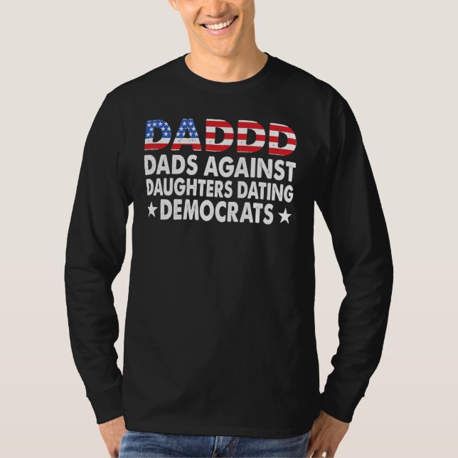 Daddd Pappor mot dotterdissidenterna Retro T Shirt (Framsida)