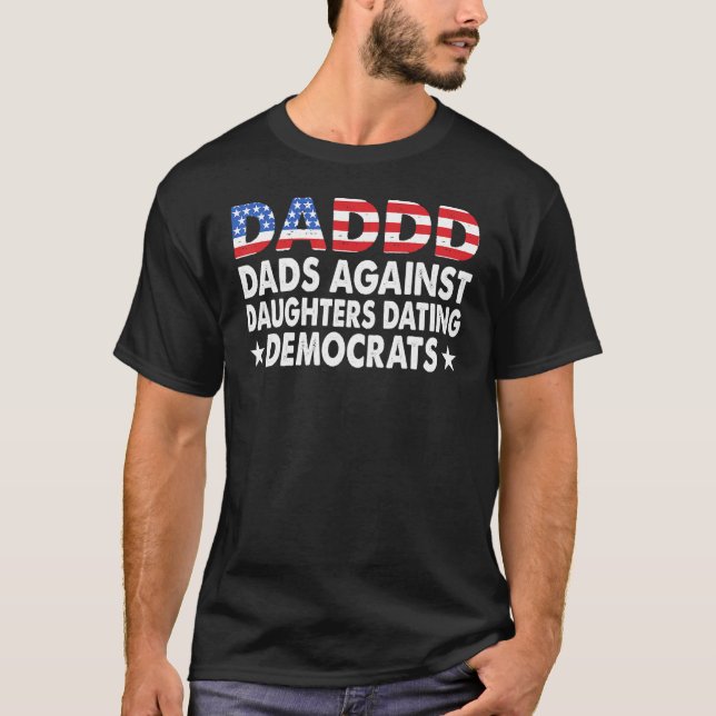 Daddd Pappor mot dotterdissidenterna Retro T Shirt (Framsida)