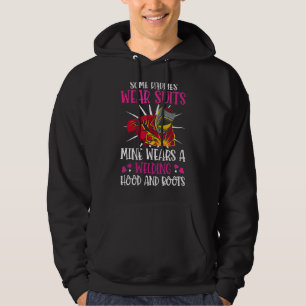 Daddie Bära Kostym Welding Head and Boots Welder Hoodie