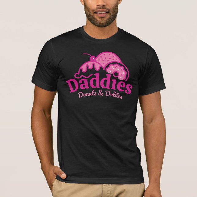 Daddies Donuts T-Shirt (tre rosor) (Framsida)