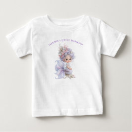 Daddies lilla sjöjungfru lila blå snigelskal t shirt