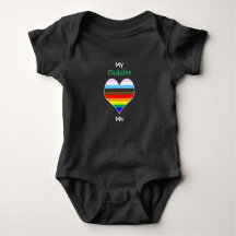 Daddies Rainbow Heart Baby Bodykoste