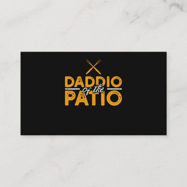 Daddio of the Patio Funny Grill BBQ Lojalitetskort (Framsida)