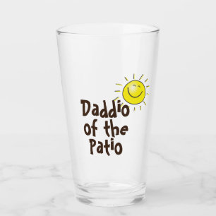 Daddio of the Patio Pappa Glass Glaskopp