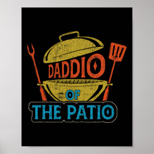 Daddio Vintage Bbq Grill Rbecue Fathe Poster