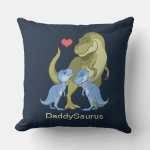 DaddSaurus T-Rex & Twin Pojke Dinosaurs Thrid P Kudde