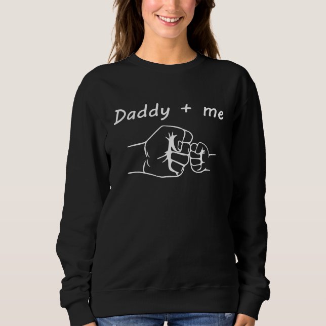 Daddy and Me Best Dad Ever Fist Bump  Father's Day T Shirt (Framsida)