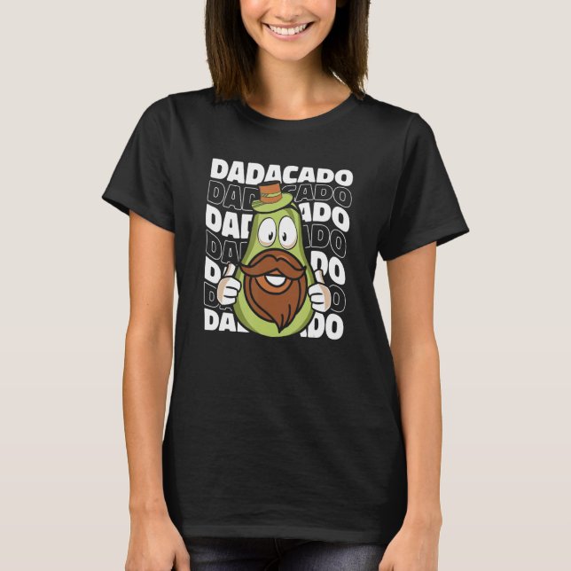 Daddy Avocado Father - Papa Dad T Shirt (Framsida)