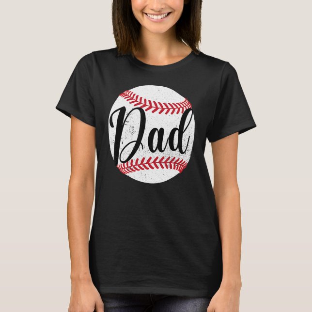 Daddy Baseball Graphic Matching Family Fathers Day T Shirt (Framsida)