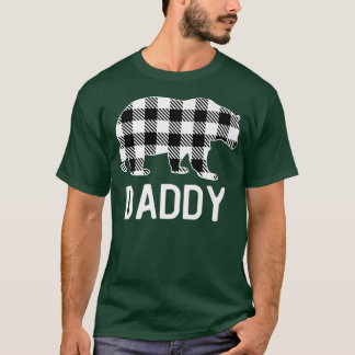 Daddy Bear Pajama Grey Buffalo Plaid Premium T Shirt