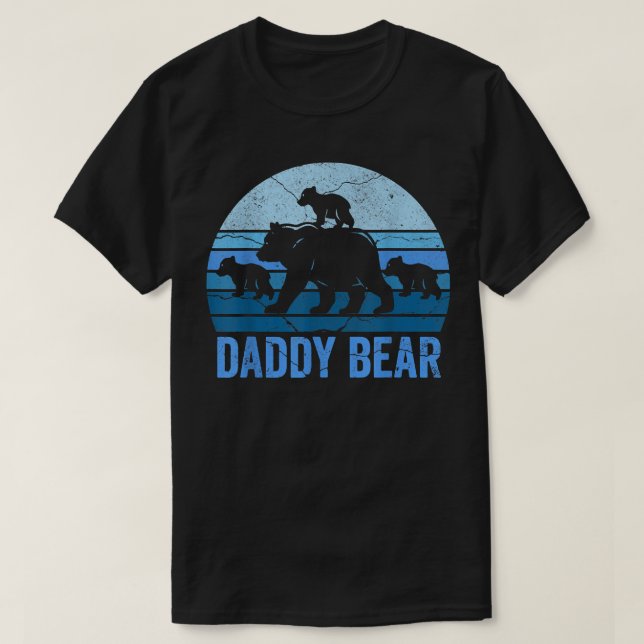 daddy bear three cubs tshirt, bear daddy shirts fo t shirt (Design framsida)