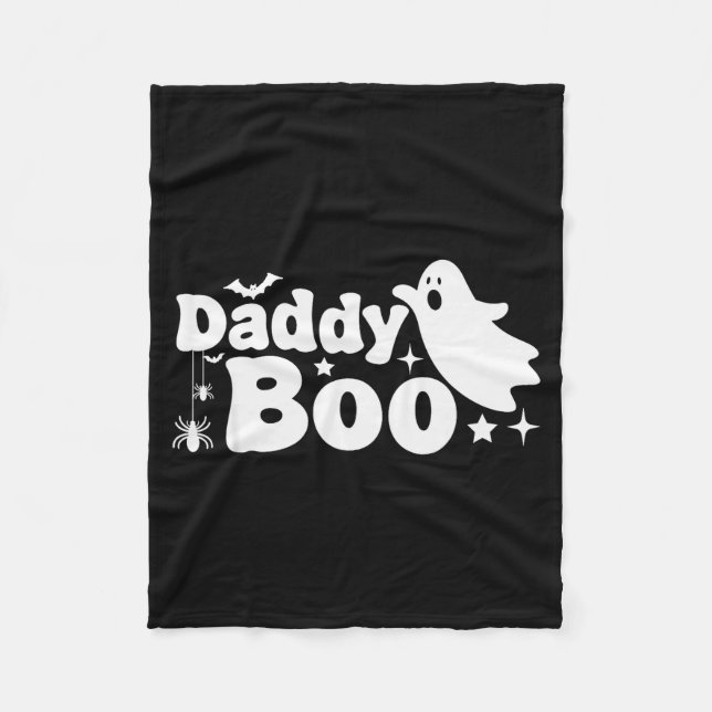 Daddy Boo Funny Ghost Halloween Family Matching  Fleecefilt (Framsidan)
