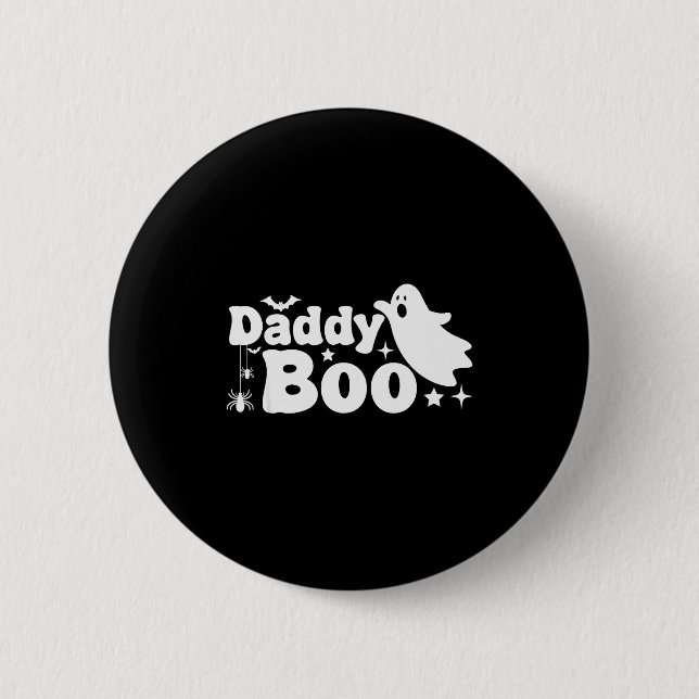 Daddy Boo Funny Ghost Halloween Family Matching  Knapp (Framsida)