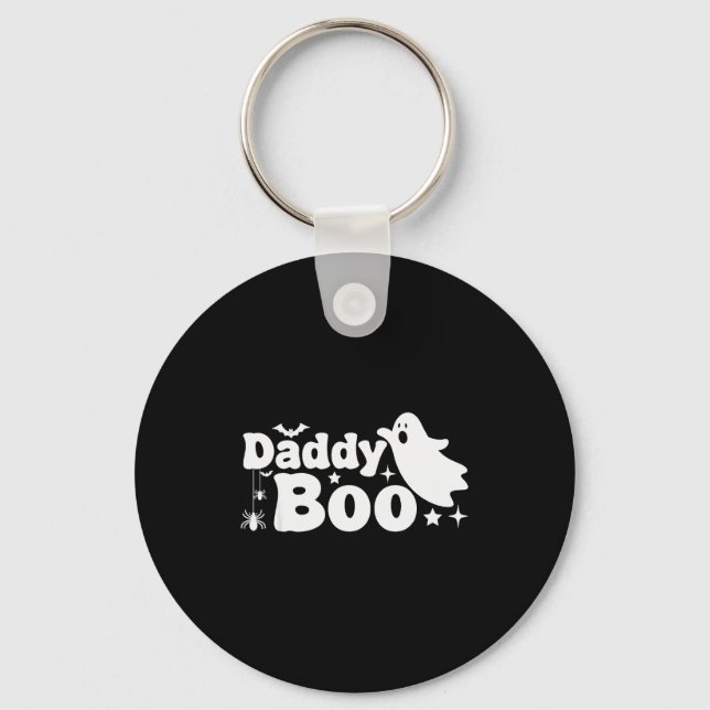 Daddy Boo Funny Ghost Halloween Family Matching  Nyckelring (Framsida)
