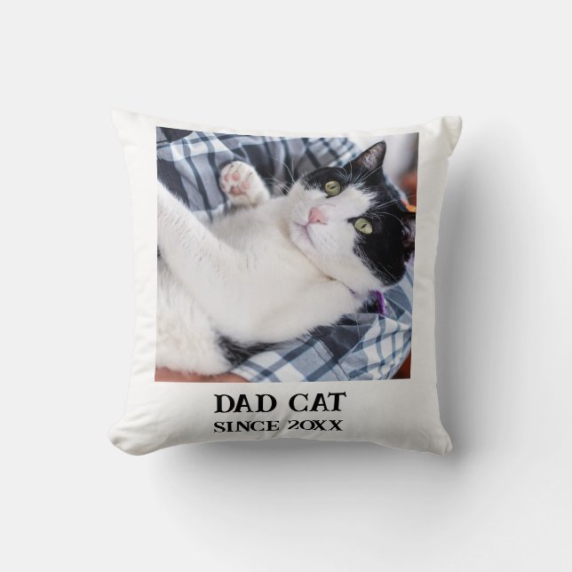 Daddy cat since Photo cute cat Kudde (Framsida)