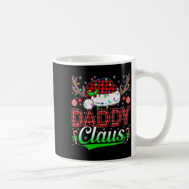 Daddy Claus Christmas Lights Matching Family Xmas  Kaffemugg (Höger)