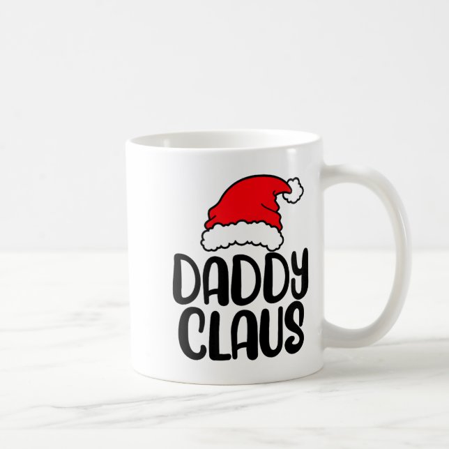 Daddy Claus, Family Matching Christmas Father Men  Kaffemugg (Höger)