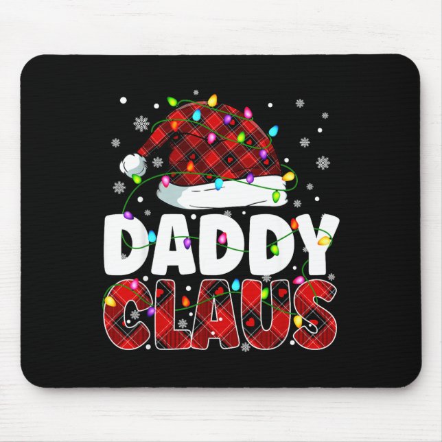Daddy Claus Merry Christmas Santa Hat Family Match Musmatta (Framsidan)