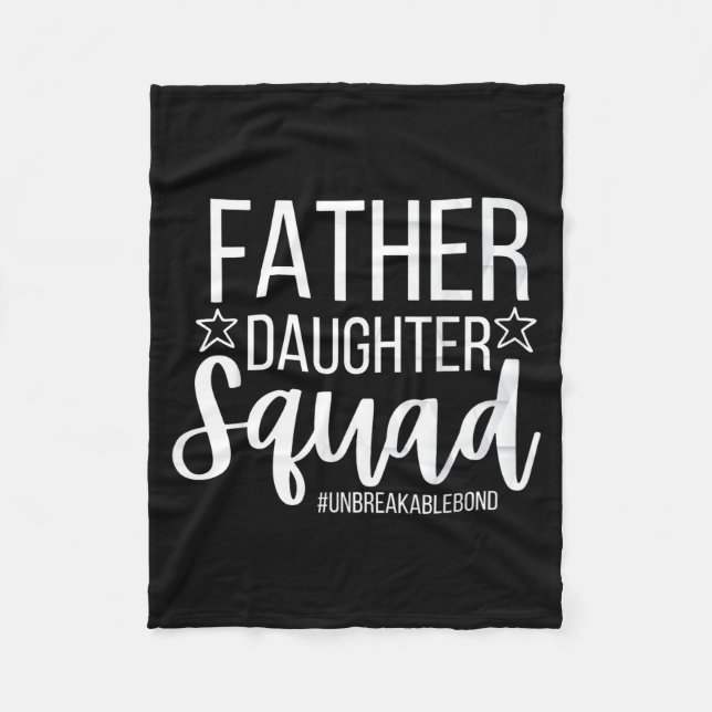 Daddy Daughter Squad Fathers Day Matching Dad And  Fleecefilt (Framsidan)