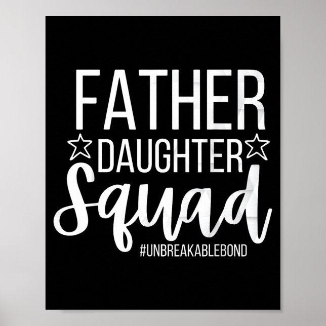 Daddy Daughter Squad Fathers Day Matching Dad And  Poster (Framsidan)