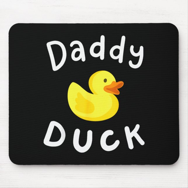 Daddy Duck Birthday Rubber Duck Lover Family Match Musmatta (Framsidan)