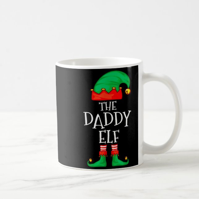 Daddy Elf Family Christmas Daddy Dad Father Elf Sw Kaffemugg (Höger)