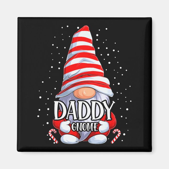 Daddy Gnome Christmas Pajamas Matching Family Grou Magnet (Framsidan)