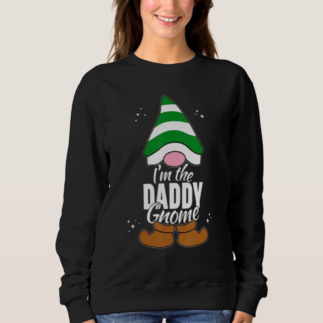 Daddy Gnome Matching Family Group Christmas Party  T Shirt (Framsida)