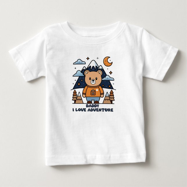 DADDY I KÄRLEK ÄVENTYR T-SHIRT FÖR BABY (Framsida)