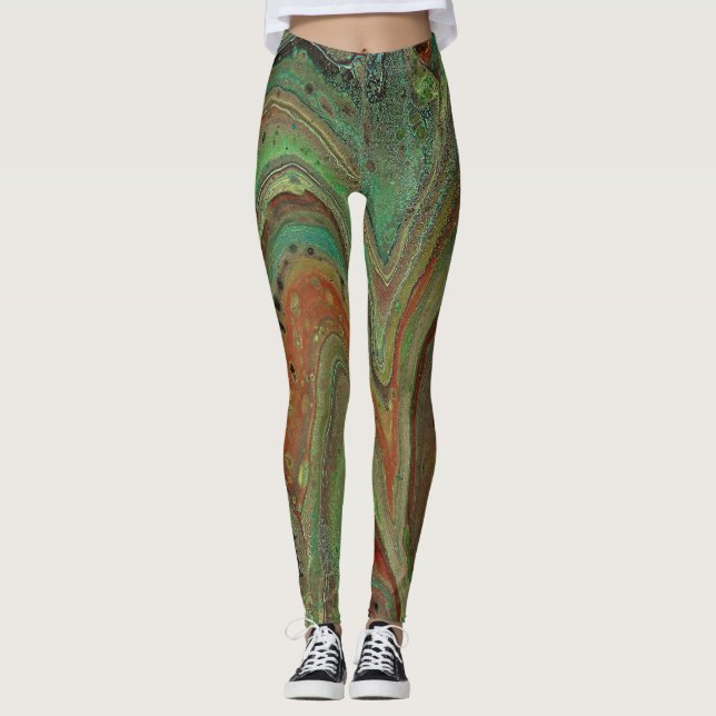 Daddy O 2 Abstrakta Leggings (Framsida)