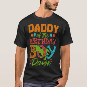DADDY of the Birthday Boy Rawr Dinosaur T Shirt