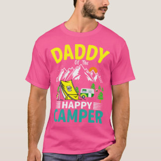 Daddy Of The Camper Dad 1St Birthday Family Campin T Shirt
