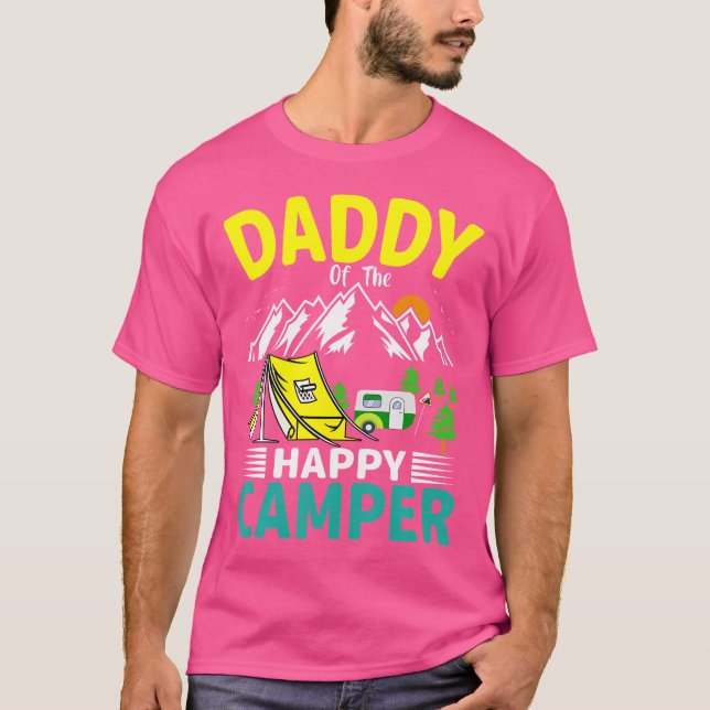 Daddy Of The Camper Dad 1St Birthday Family Campin T Shirt (Framsida)