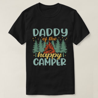 Daddy of the Happy Camper Retro Camping Shirt T