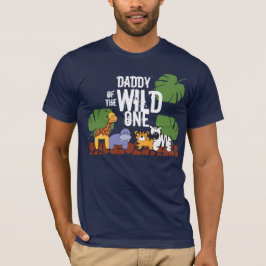 DADDY OF the VILD ONE Safari 1st Birthday Party T Shirt