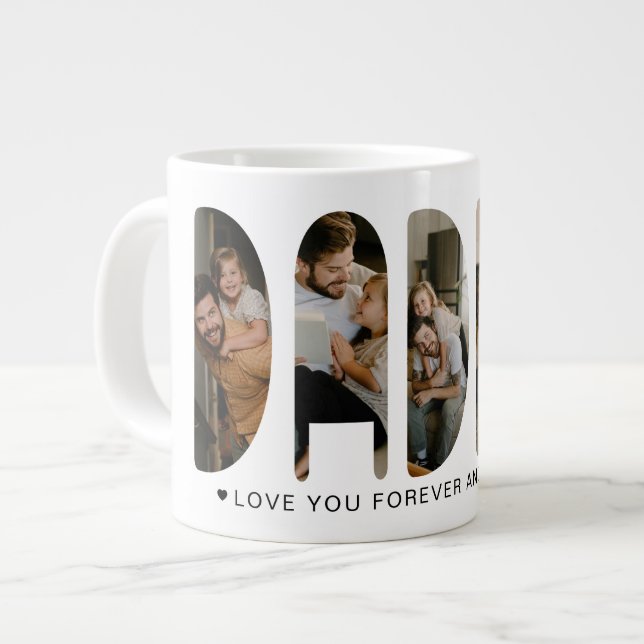 DADDY Photo Letters Jumbo Mugg (Framsida vänster)