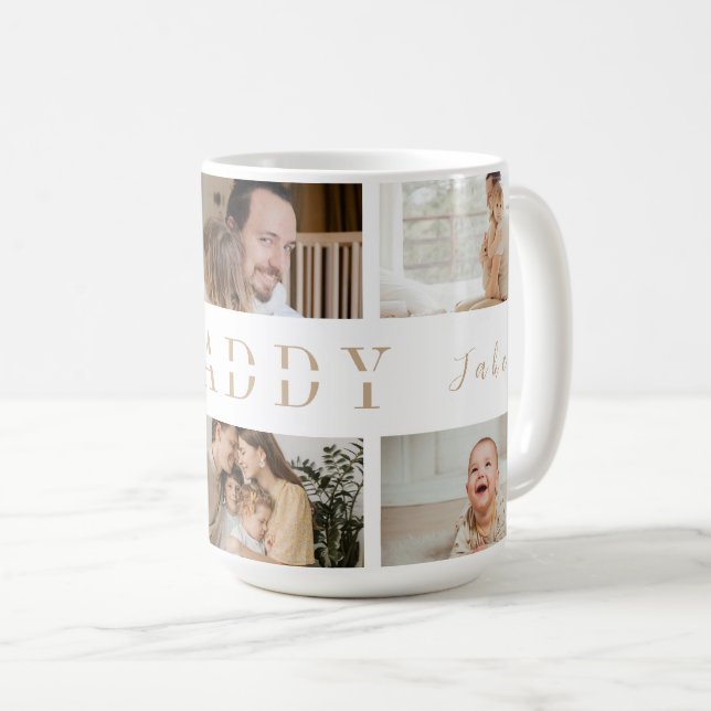 DADDY Photos Personlig mugg | Fars dag Gift (Framsida höger)