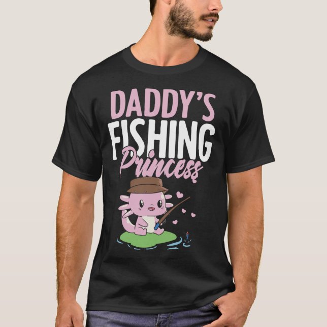 Daddy s Fishing Buddy Fisherman Little Girl Daught T Shirt (Framsida)