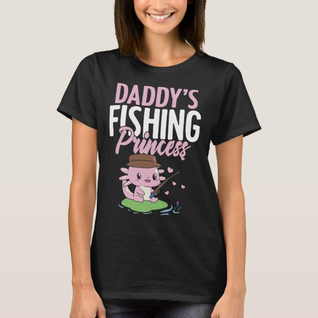 Daddy s Fishing Buddy Fisherman Little Girl Daught T Shirt (Framsida)