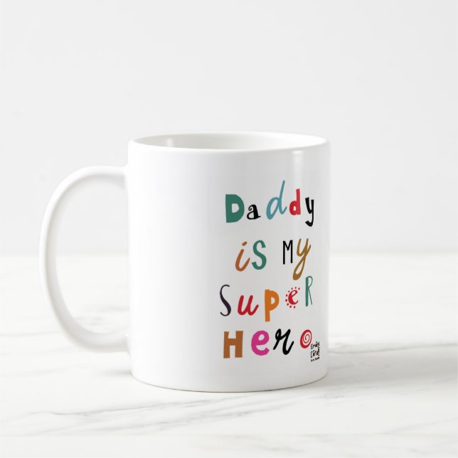 Daddy the Super Hero Kaffemugg (Vänster)