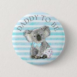 DADDY to be Baby Shower knapp Koala Bear Thmet