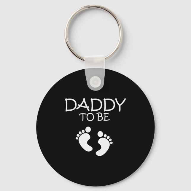 Daddy To Be New Dad Gift Tee  Nyckelring (Framsida)