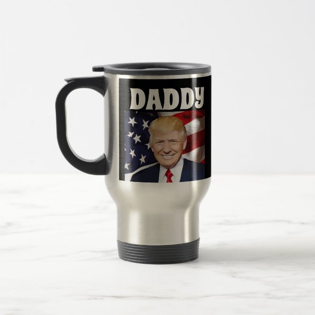 DADDY TRUMP DONALD COFFEE-RESEMUGGAR FÖR HENNE RESEMUGG (Vänster)
