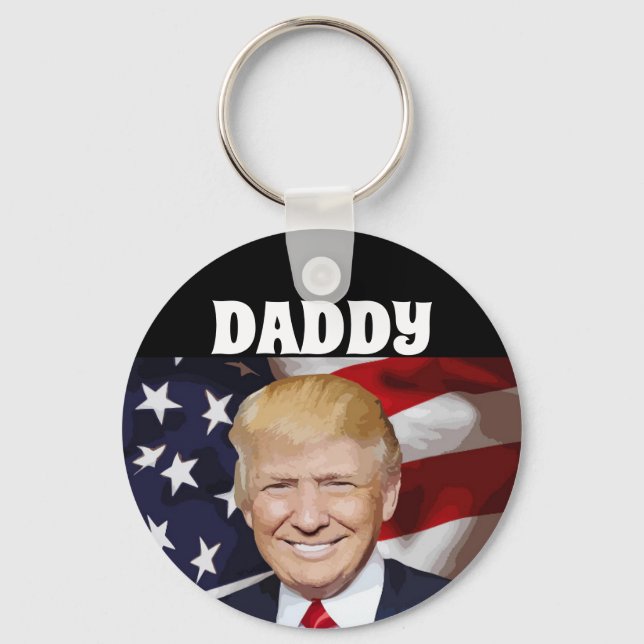 DADDY TRUMP KEYCHAIN NYCKELRING (Framsida)