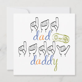 Daddy with a big heart kort