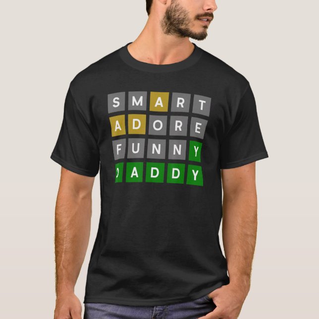 Daddy Word Guessing Game Father s Day Dad T Shirt (Framsida)
