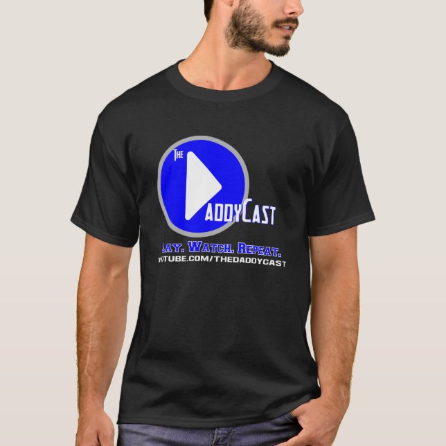 DaddyCast - mörk T-tröjadesign T Shirt (Framsida)