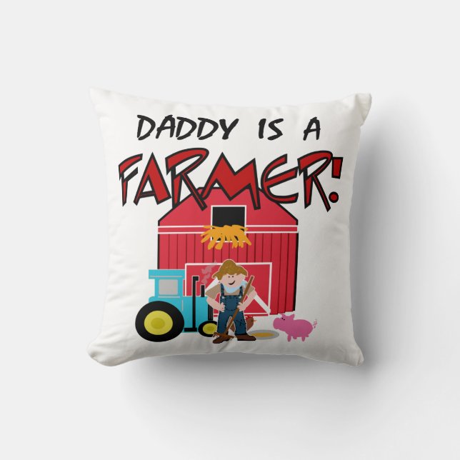 DaddyisajordbrukareTEE Kudde (Framsida)